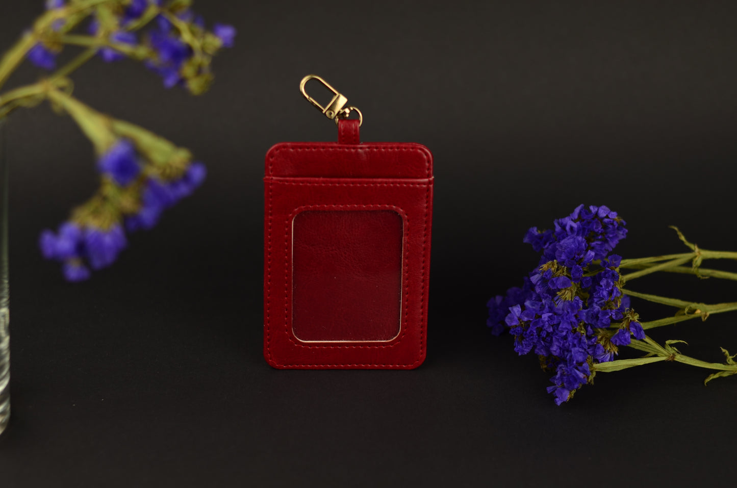 Minimalist Faux Leather Card Holder