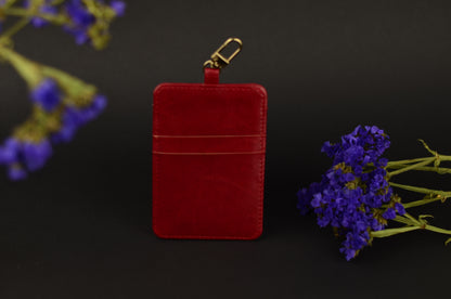 Minimalist Faux Leather Card Holder