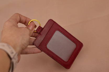 Minimalist Faux Leather Card Holder