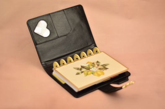 Mini Happy planner cover of faux leather