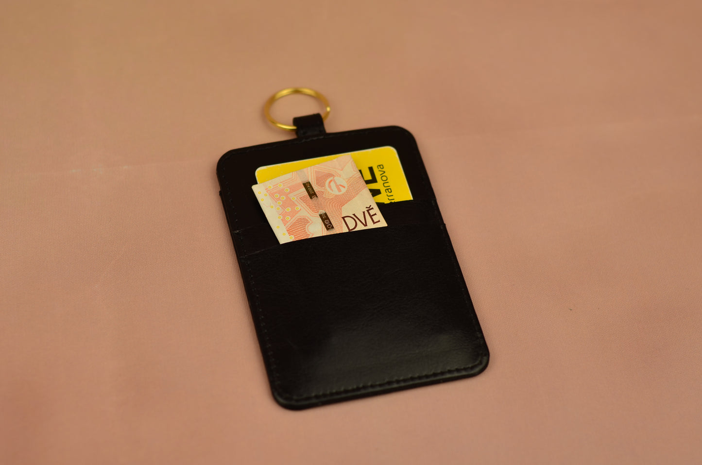Minimalist Faux Leather Card Holder
