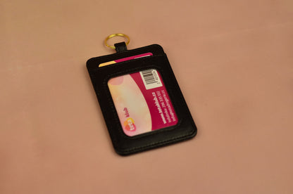 Minimalist Faux Leather Card Holder