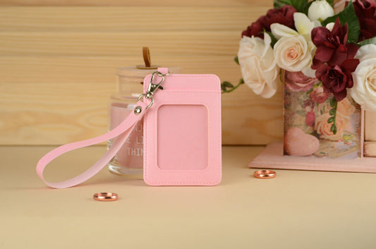 Minimalist Faux Leather Card Holder