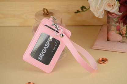 Minimalist Faux Leather Card Holder