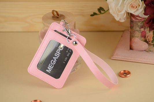 Minimalist Faux Leather Card Holder