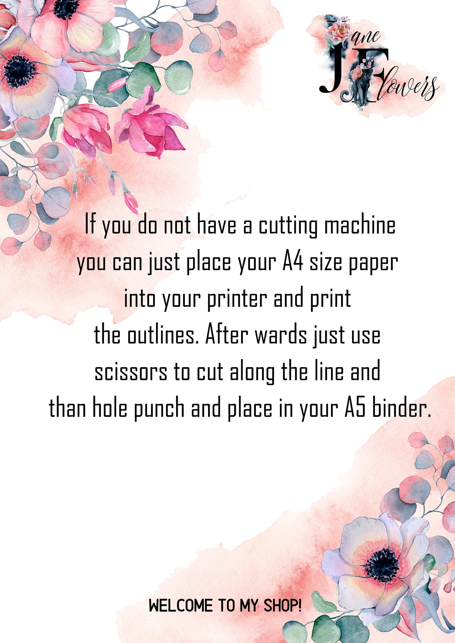 A5 Planner Tabs, Divider Pages, A5 binder dividers for Cricut, A5 side tabs templates, Printable dividers SVG, PDF