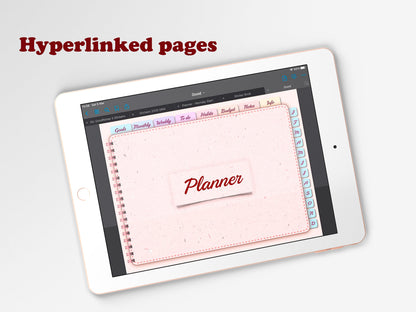 Pastel undated digital planner for goodnotes