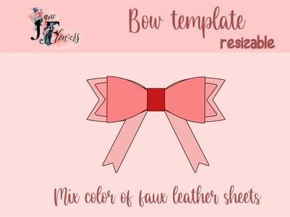 Bow bundle SVG, hair bow template, 9 faux leather bow template svg, bow collection SVG, felt bow SVG, hair bow pattern, bow cut file