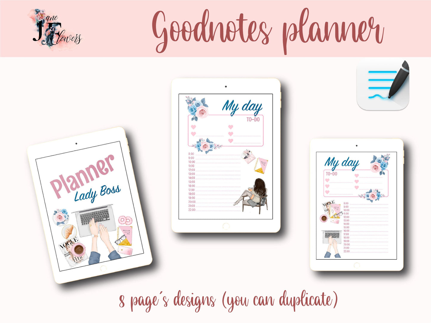 A5 daily planner inserts printables, undated hourly planner, printable daily planner pages, schedule Planner, A5 boss lady inserts