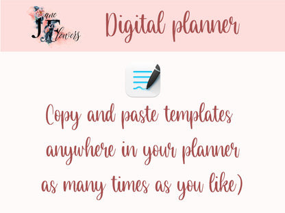 Undated life planner printable inserts with year at a glance, monthly planner, weekly schedule, daily hourly layout, goodnotes templates