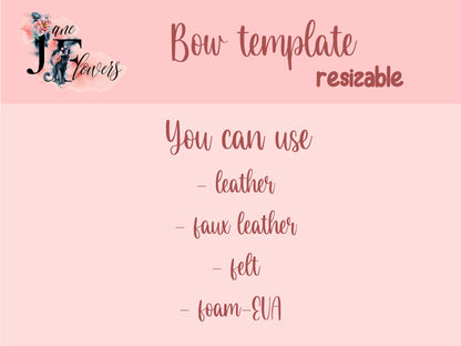 Cute bows SVG, faux leather bow template svg, hair bow pattern, hair bow svg template, bow cut file, hair accessory, felt hair bow