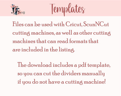 Monthly dividers for Classic Happy planner, 6 side tabs for Happy planner classic, DIY discbound dividers for Cricut, tab templates SVG, PDF