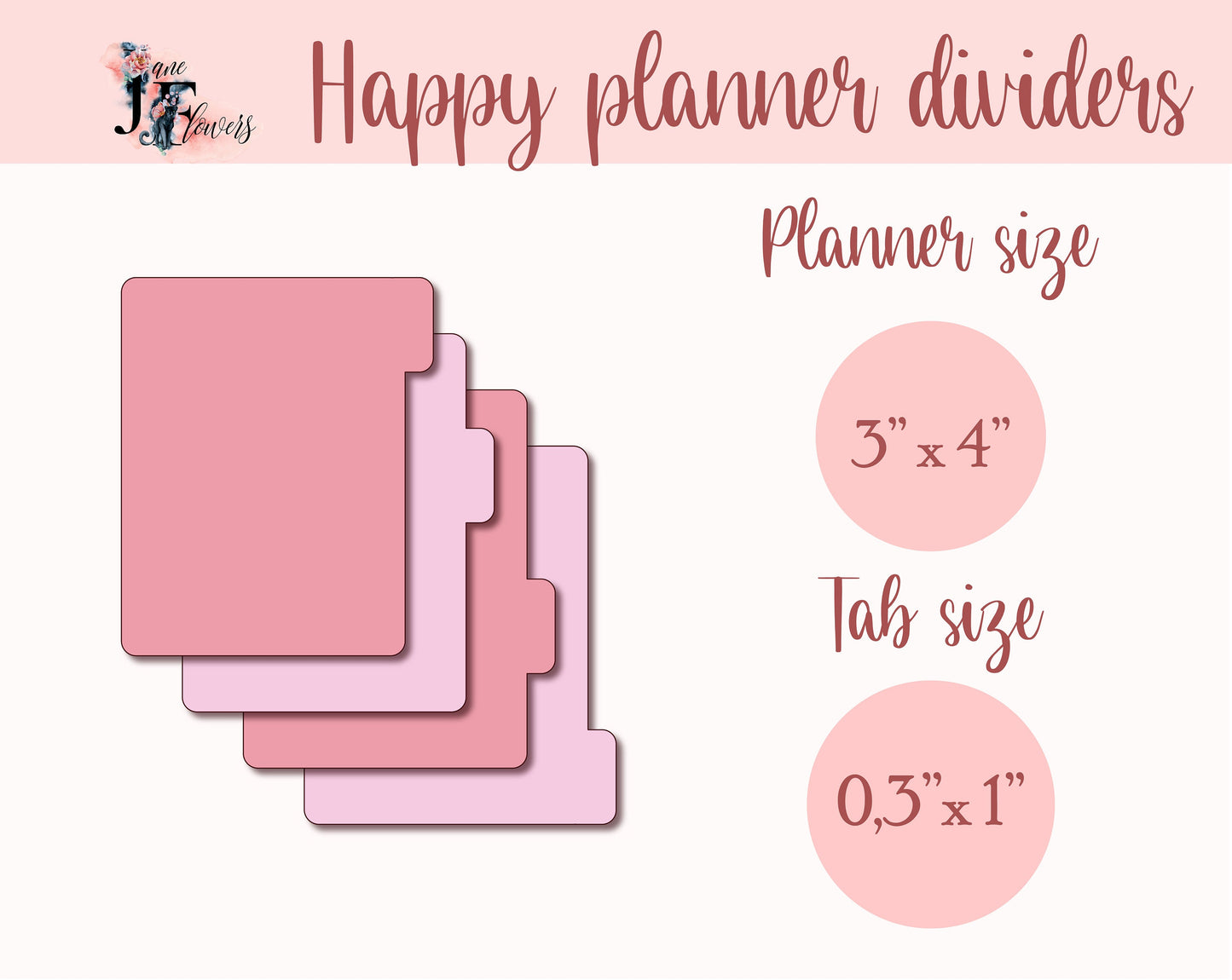 Micro Happy Notes dividers, Happy planner side tabs SVG, divider pages, tabbed dividers, Happy planner tabs templates, cut journal tabs PDF