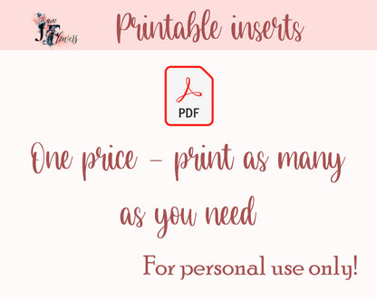 A5 minimalist planner notes pages printable PDF | lined, grid, dotted notes page | 6 ring planner inserts | A5 notes templates | printables