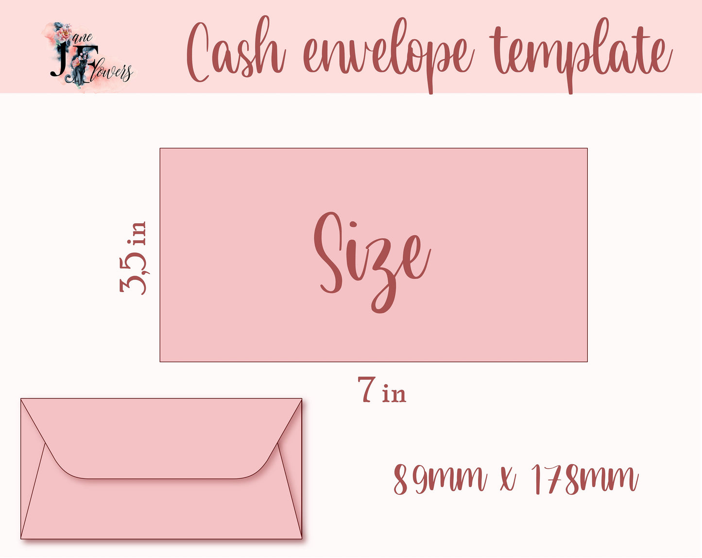 Cute cash envelope template svg, budget envelopes pattern SVG, Cricut money envelope DXF pink A6 printable envelope pdf, envelope cut file