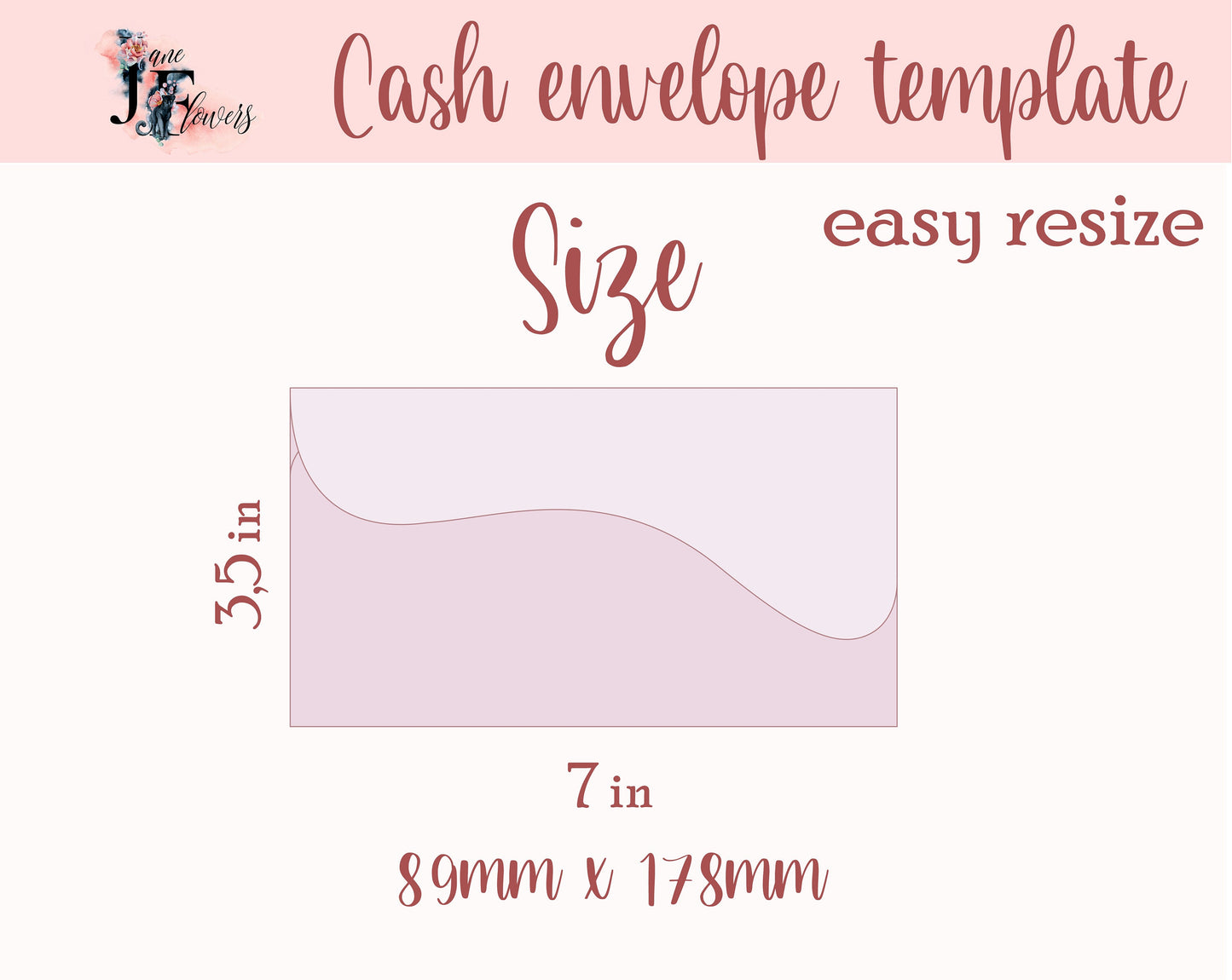 Cute cash envelope template svg, budget envelopes pattern SVG, Cricut money envelope, A6 printable cash budgeting, savings envelopes pdf