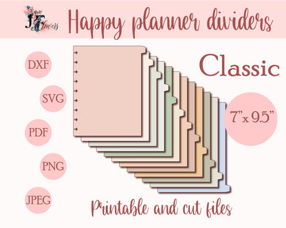 planner supplies for Happy planner classic