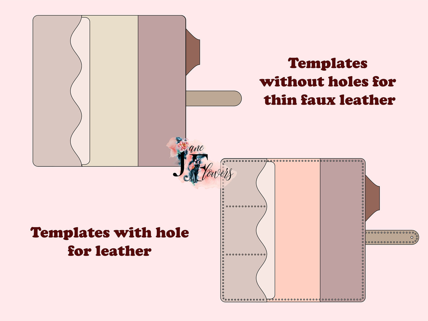 Close-up of DIY minimalist Happy Planner cover for Skinny Mini that can be crafted at home