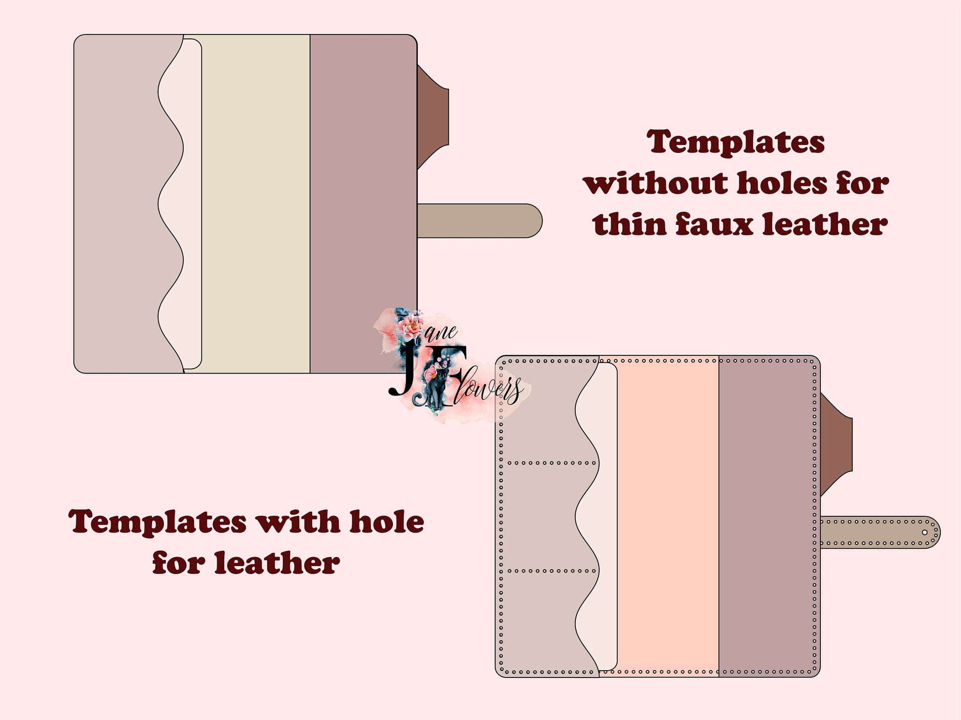 Close-up of DIY minimalist Happy Planner cover for Skinny Mini that can be crafted at home